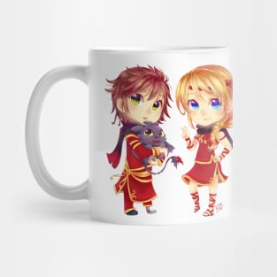 chibi Hiccup and Astrid Mug